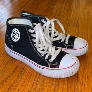 P.F. Flyers - Black High Top Sneakers - Women’s Size 7.5